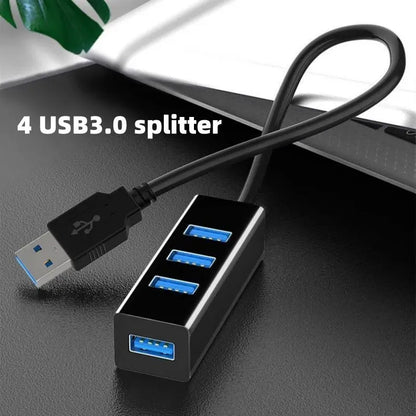 4 in 1 Multi USB Splitter Hub USB Hub USB 3.0 Multiple Expander Switch Hub Docking Stations 30/120CM Cable