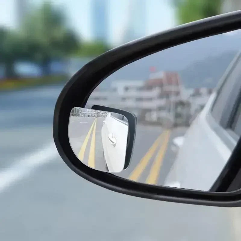 Car Blind Spot Mirror Frameless Auxiliary Rearview Mirror Auto Motorcycle Universal Wide Angle Adjustable Small Mirrors