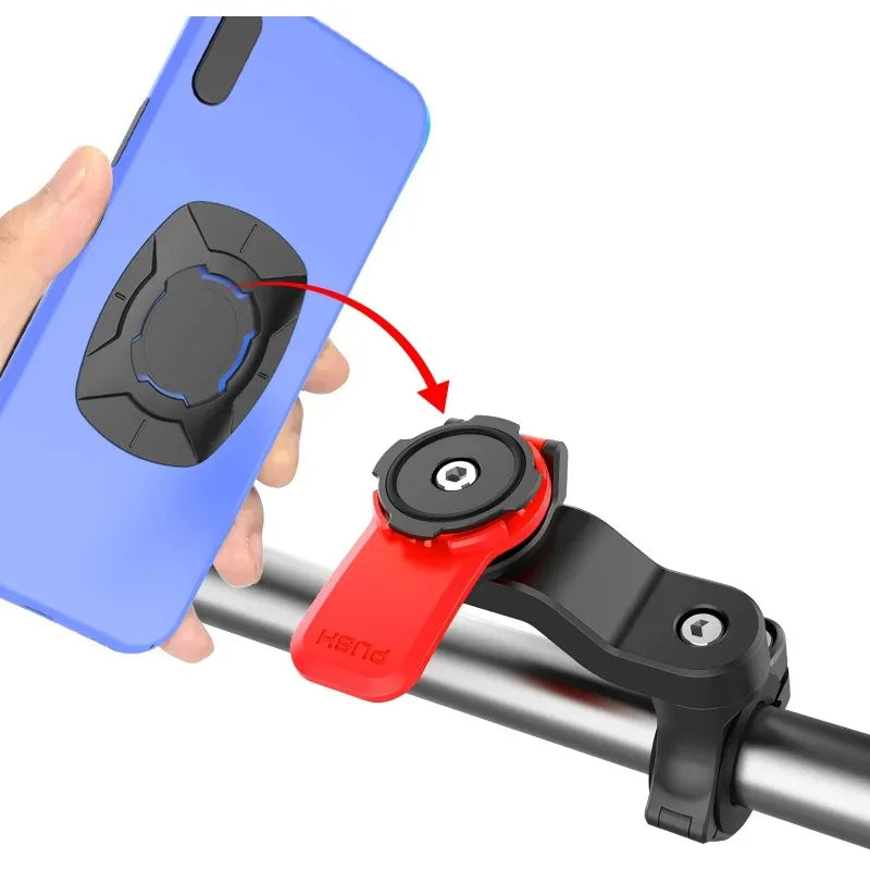 Motorcycle Phone Holder Mobile Phone Bracket Lock Shock-resistant Scooter Bike MTB Bicycle Phone Holder Phone Accessories