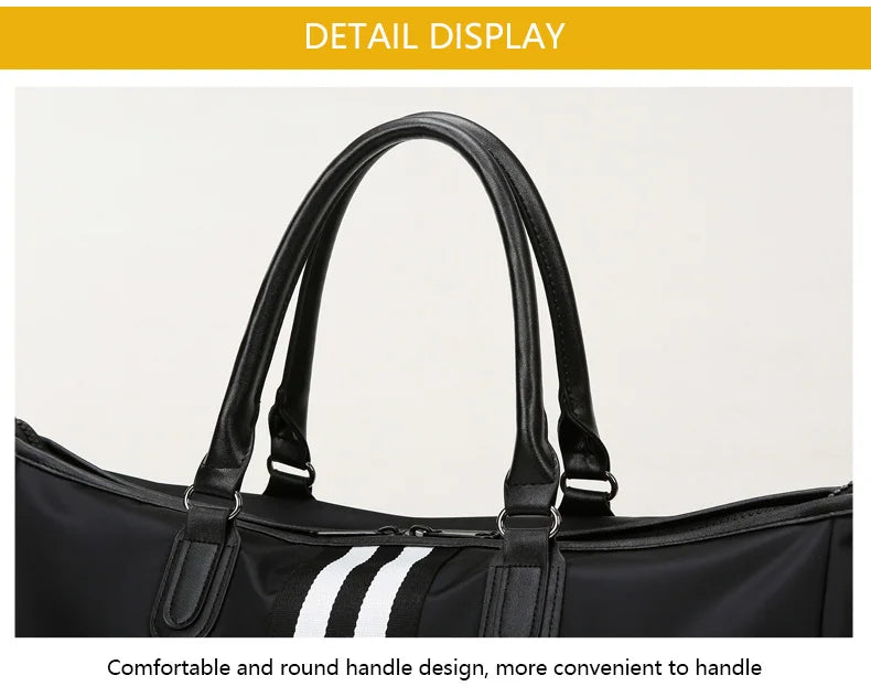 Personalized Travel Bag Men's And Women's Handbags Sports Training Yoga Bag Waterproof Weekend Bag Customized Logo Name Pattern