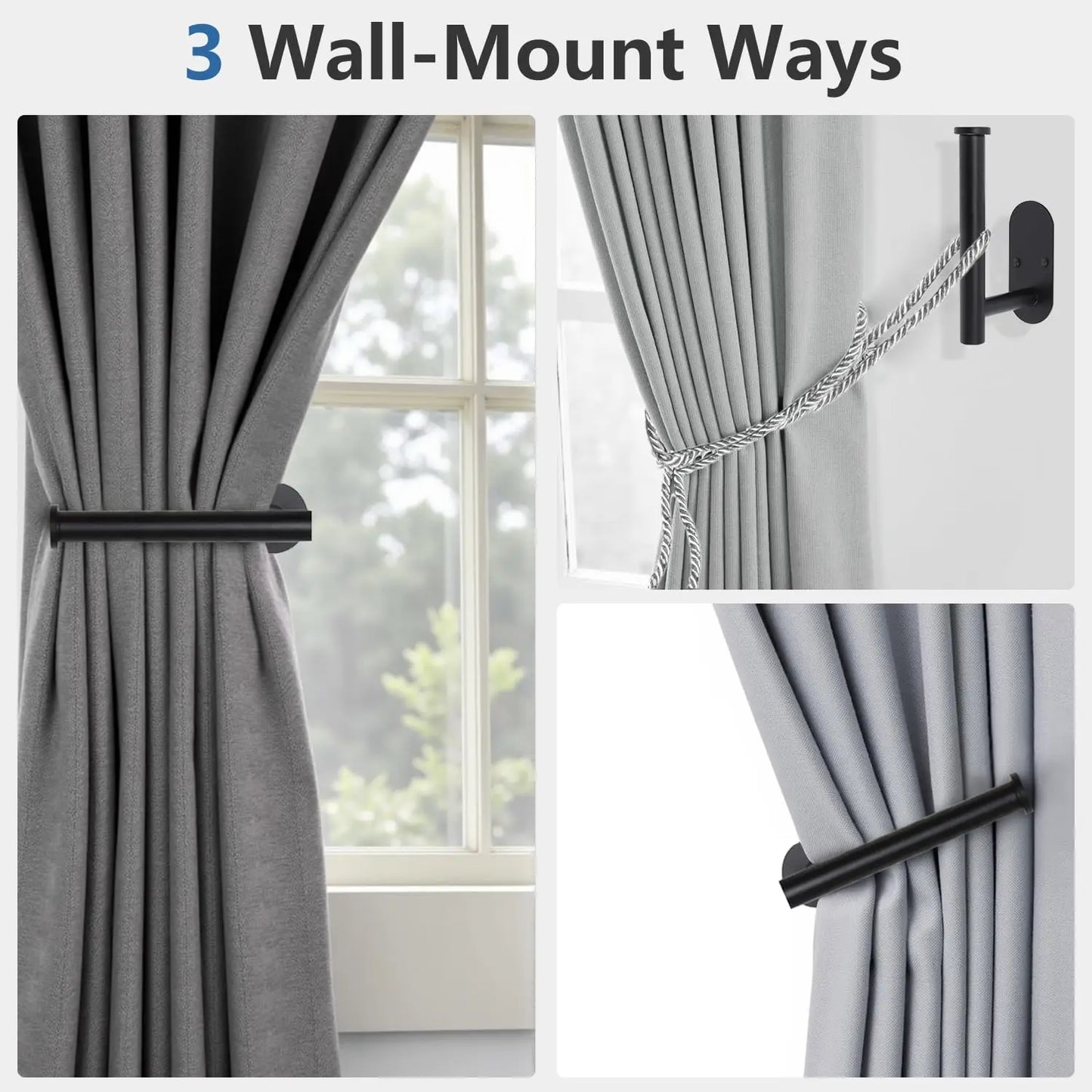 Adhesive Curtain Holdbacks Curtain Tie Backs Curtain Holdbacks No Drill Curtain Pull Backs Adhesive Curtain Hooks Curtain Holder