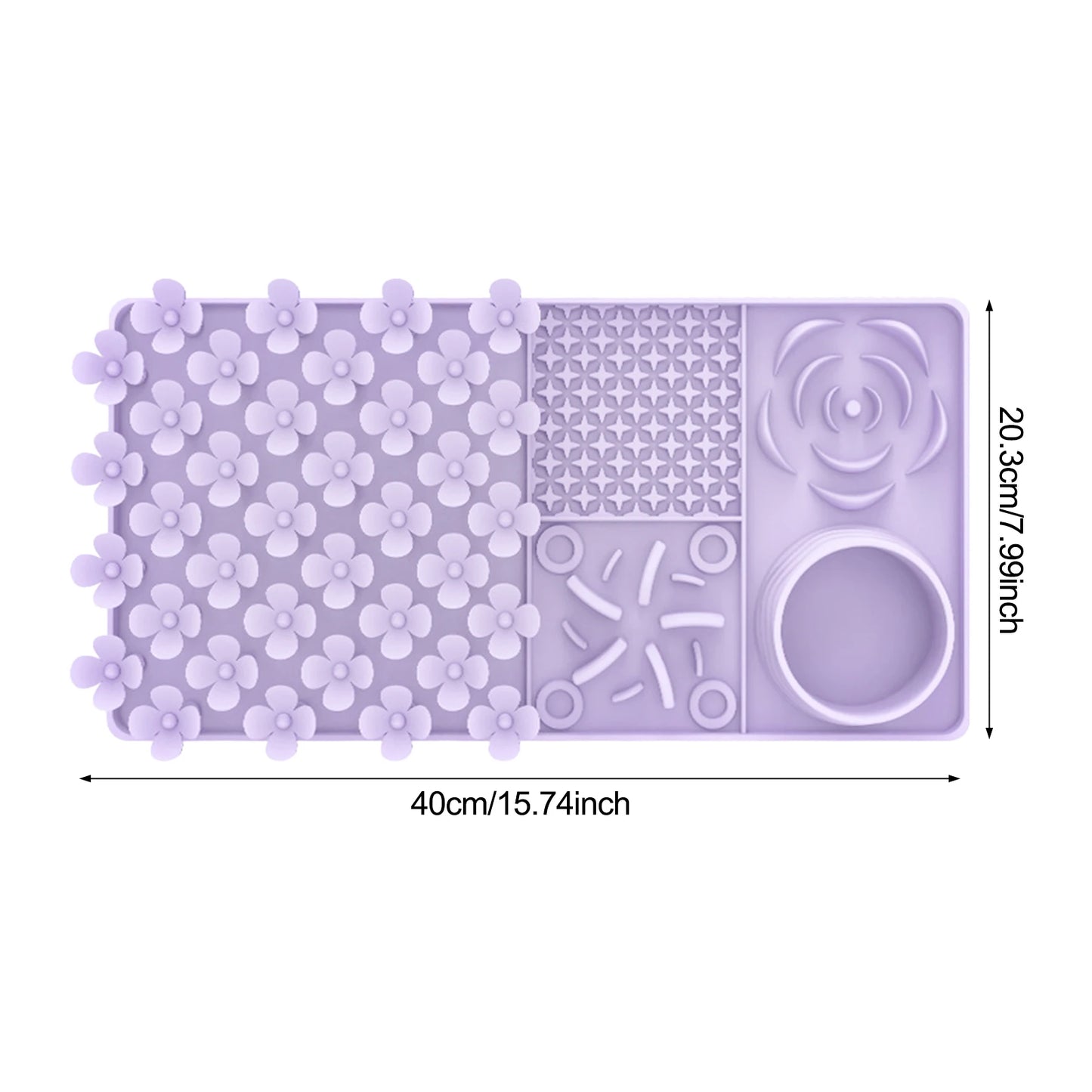 Pet Licking Mat Pet Silicone Eating Ware Dog Slow Food Mat Placemat  Dog Feeder Supplies Suction Cup Dog Bathing Distraction