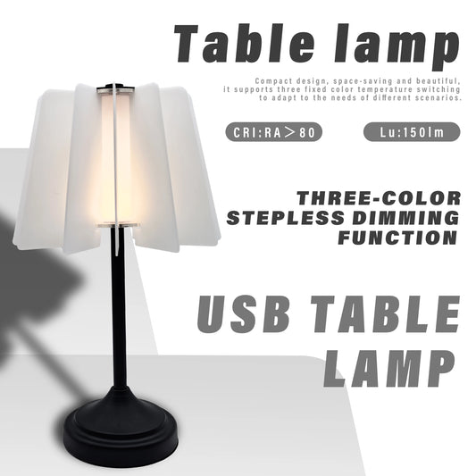 Bedroom bedside lamp USB plug LED table lamp DIY acrylic panel creative lighting mode decorative light