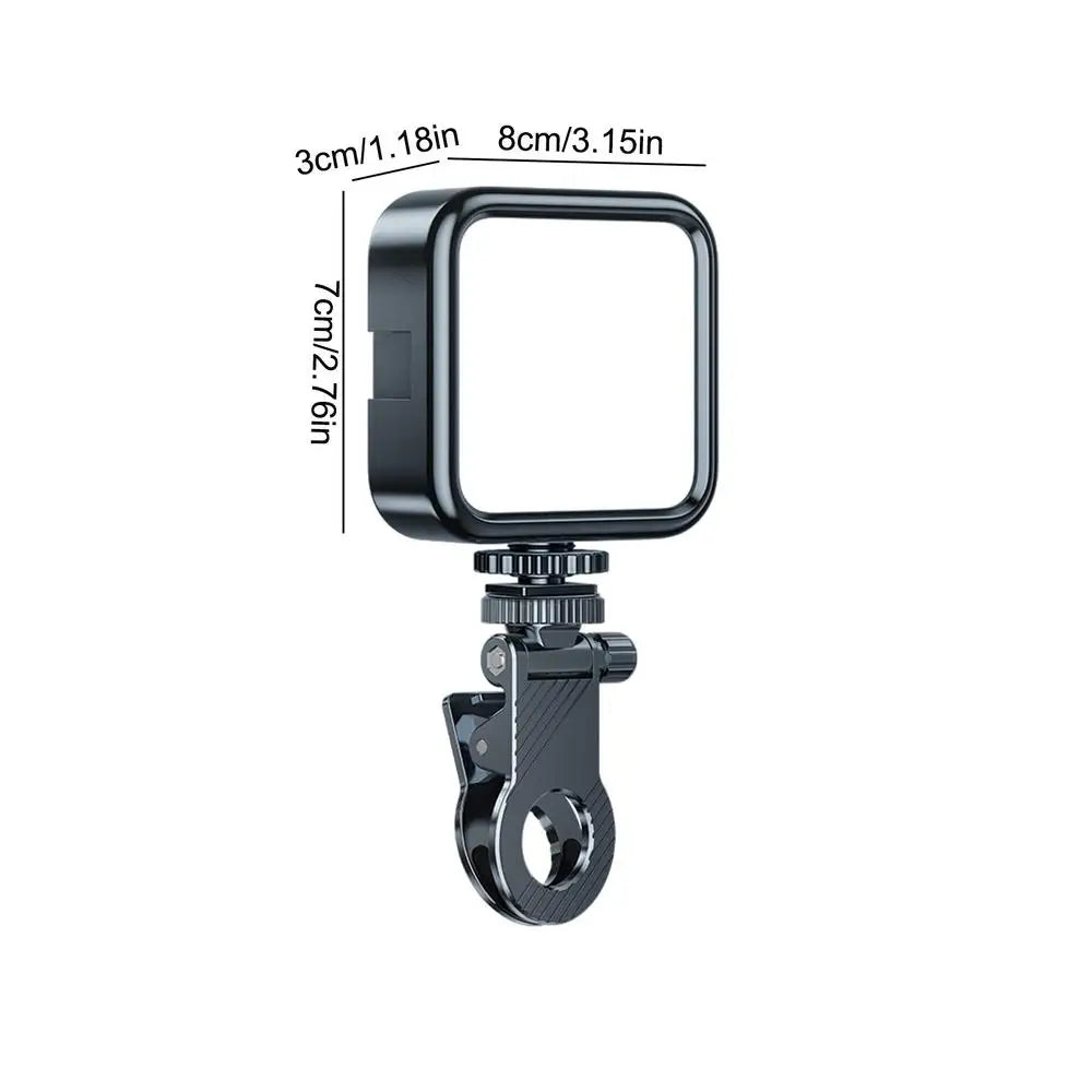Phone Light, Portable 3-Levels Fill Light for Photography, Battery-Powered Video Light, Adjustable Brightness, Clip-On Phone