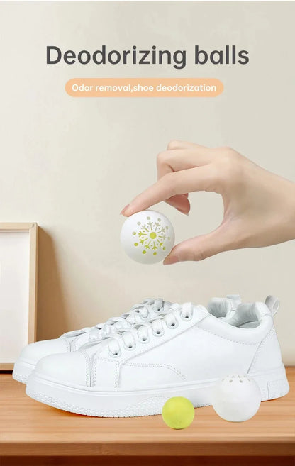 Deodorant Balls For Shoes Multifunction Jasmine Scent Fresheners Footwear Shoe Closet Toilet Deodorization Long-lasting Aromatic