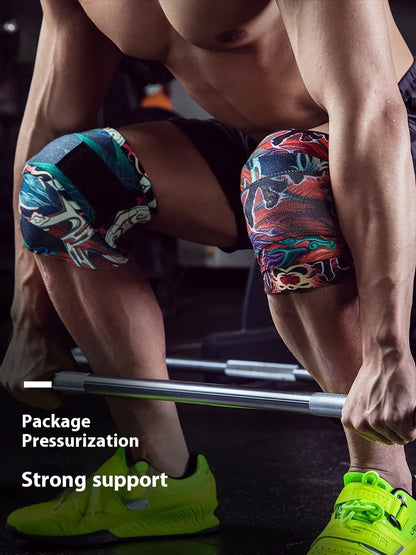 Fitness Knee Wraps for Weightlifting Workout Knee Pad Straps Weight Lifting Deadlift Bench Press Powerlifting Knee Protector