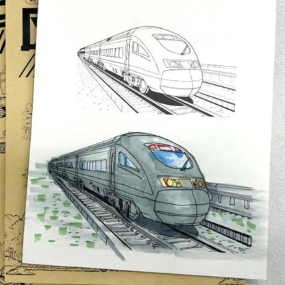 Art Supplies Novice Hand Drawn Tutorial Studying Tracing Line Draft Book Sketch Zero Basic Drawing Copy Book Student