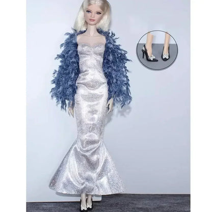 Elegant Doll Party Clothes 10 Styles Fashion Plush Coat Casual Wears Dolls DIY Accessories 11.5