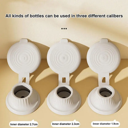 3pcs Inverted Bottle Cap Bottle Emptying Caps Kit Inverted Caps Flipping Bottle Caps Set For Bathroom Lotions and Shampoos