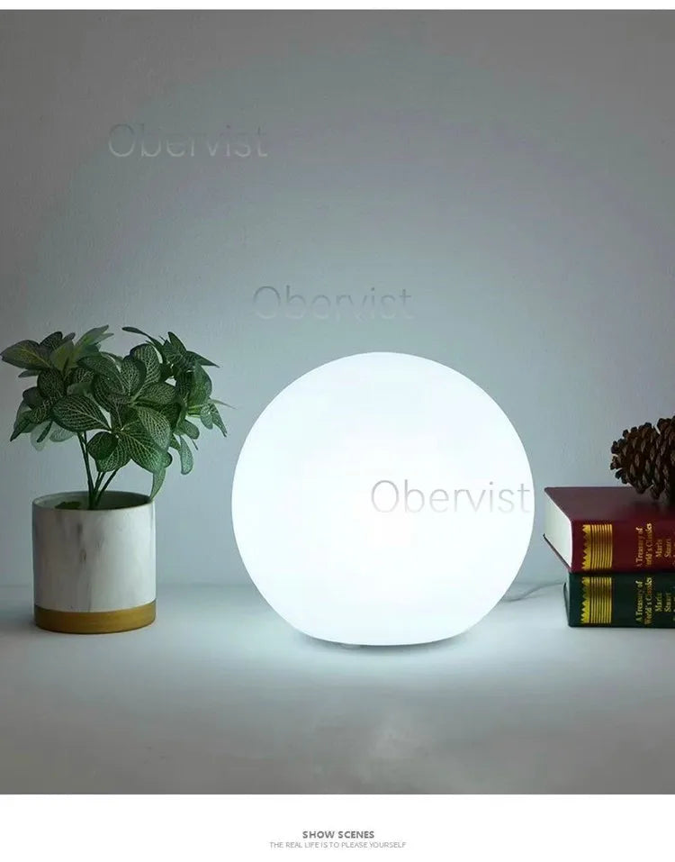Decorative Ball Table Lamp Bedside Nightlight Girls Ins Gift Atmosphere Lamp Romantic Warm Children's Room Desk Bedroom Floor La