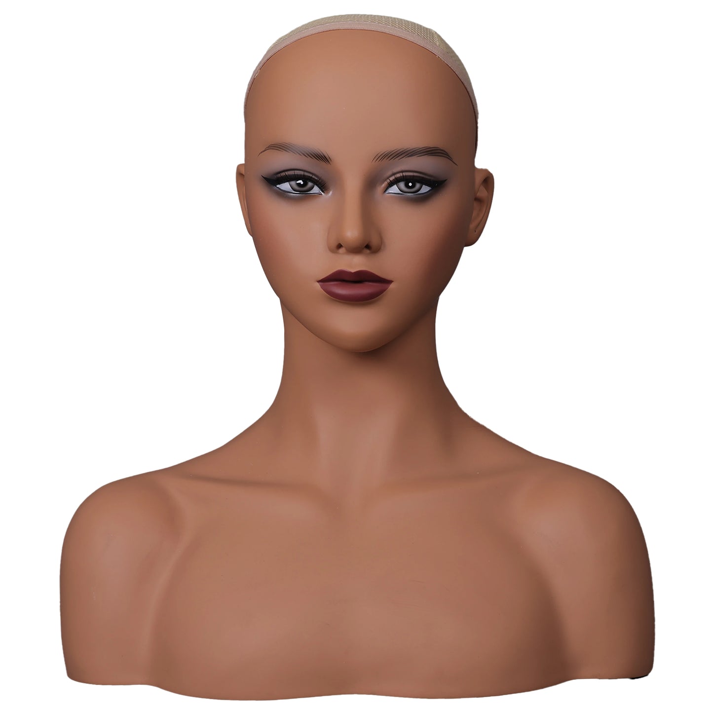 Multipurpose Mannequin Head With Shoulders Make-Up Dummy Head For Wigs Mannequins Bust Wig Display Head Realistic Female Head