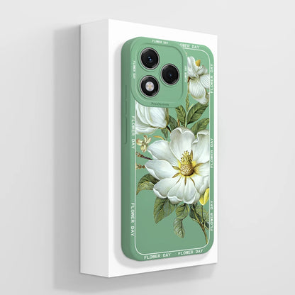 For Honor 400 Lite Case Simple Butterfly Soft Liquid Silicone Full Protection Back Cover For Honor 400Lite 5G Phone Protectors