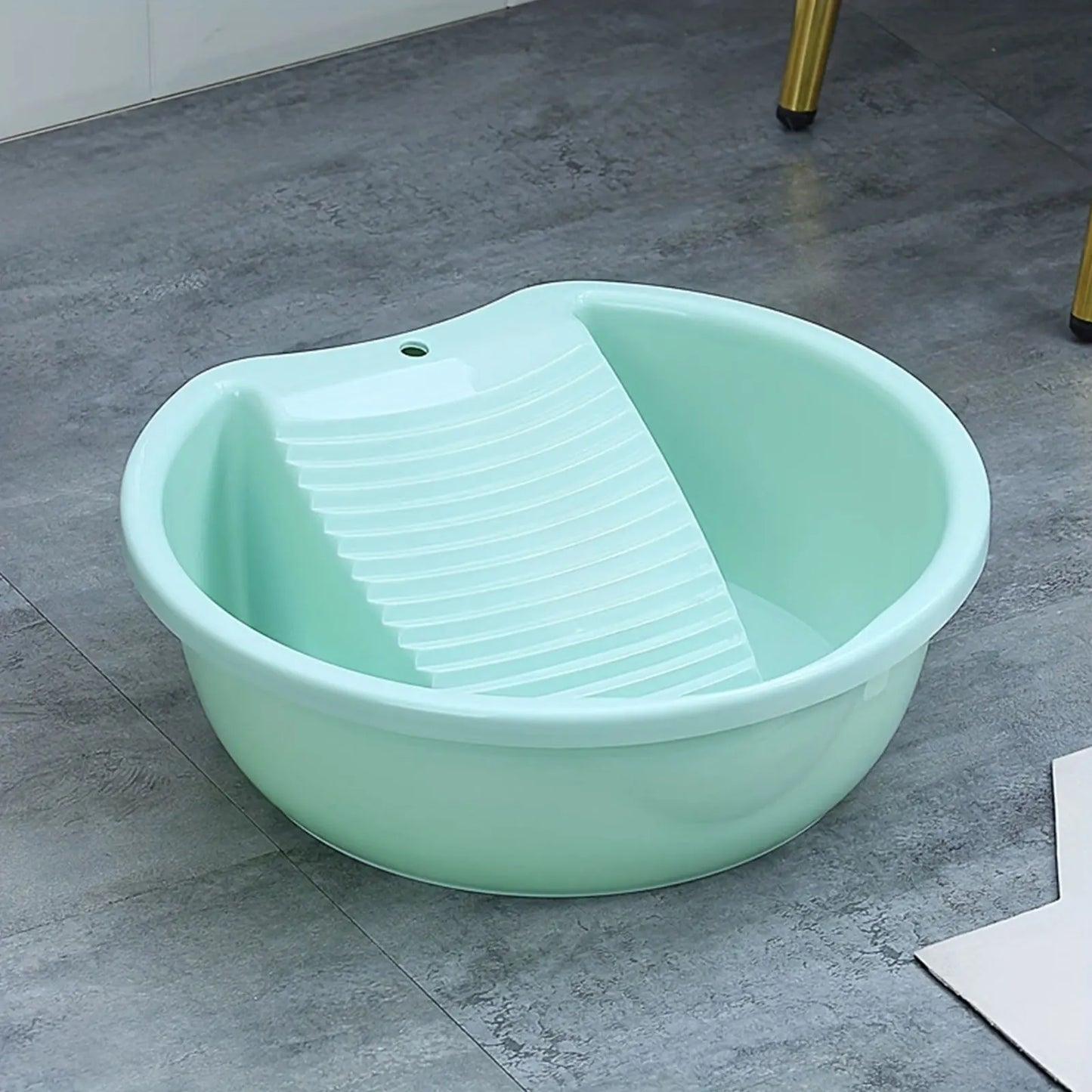 Washboard Basin Convenient Non Slip Plastic Washboard Washing Clothes Laundry Basin for Clothes T Shirts Blouses Socks Hand Wash
