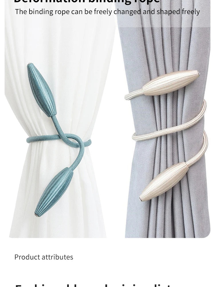 Curtain Buckle Tie Downs No Punch Curtain Tie Downs Curtain Clips Curtain Accessories Simple Curtain Buckle Tie Downs 2pcs