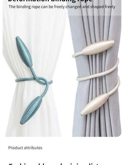 Curtain Buckle Tie Downs No Punch Curtain Tie Downs Curtain Clips Curtain Accessories Simple Curtain Buckle Tie Downs 2pcs