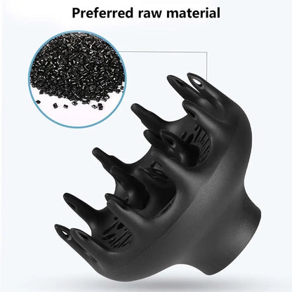 Black Hair Roller Curly Tool Salon Hair Air Curler Hair Dryer Curls Diffuser Blower Hairdressing