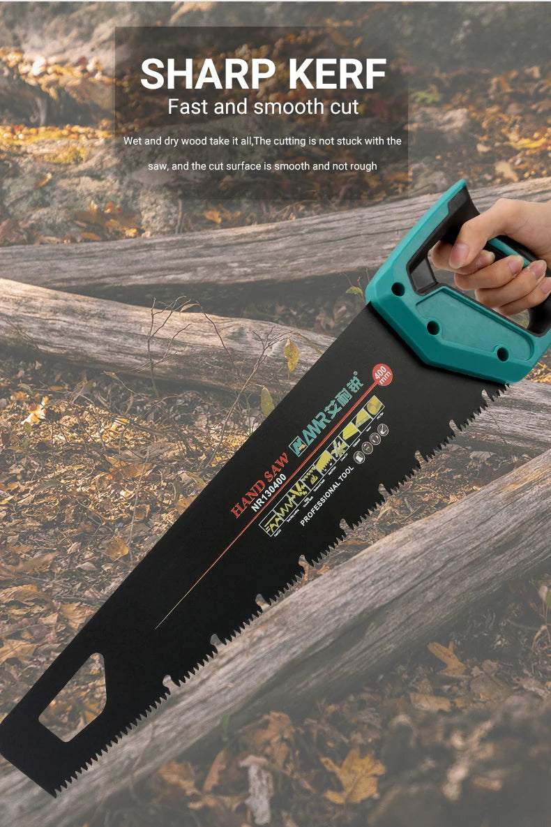 AMR Woodworking Hand Saw Horticultural Branch Saw Outdoor Tree Saw Household Saw