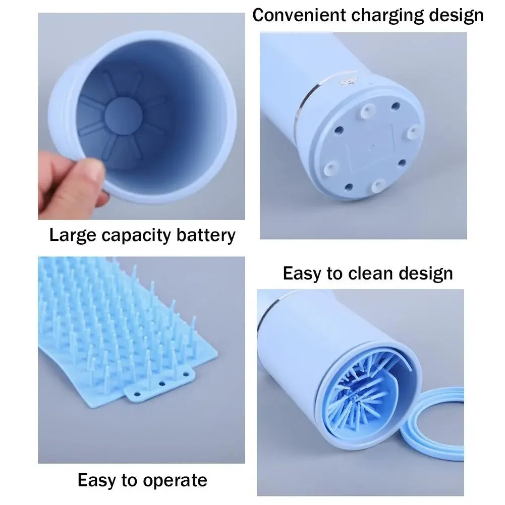 Automatic Dog Paw Cleaner Pet Foot Paw Washer Electric Paw Massager USB Charging for Small Medium Large Dogs Pet Foot Washer Cup