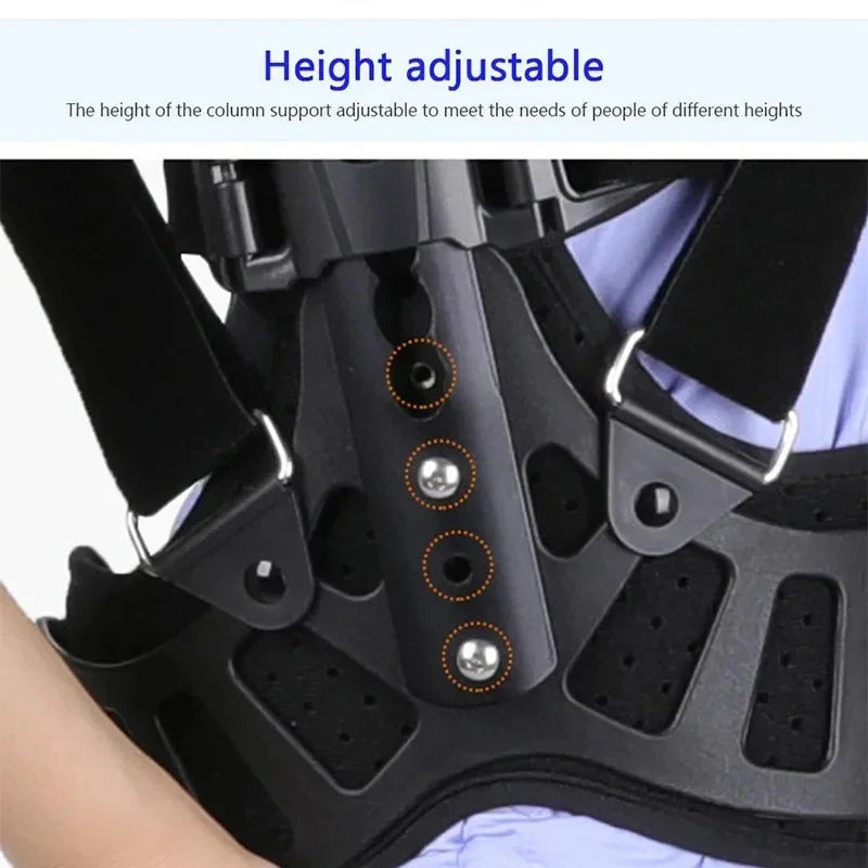 Fixed Spinal Brace Aluminium Alloy Breathable Fixed Spinal Straightener Brace for Children Adults Scoliosis Correcting Brace