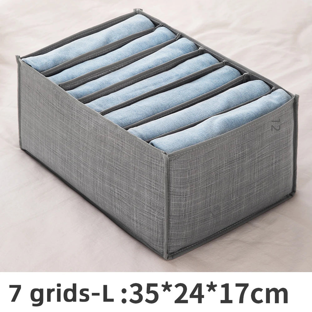 Clothes Organizer Box Panties Socks Storage Boxes Wardrobe Drawers Organizers Pants Clothes Jeans Separator Bra Folding Divider