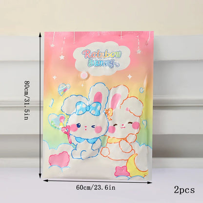 2pcs Vacuum Compression Storage Bags  - Space Saver for Clothes, Blankets, Quilts - Travel and Home Organization Essential