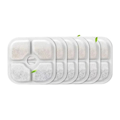 Set of 6/12 Pet Water Fountain Replacement Filters Cat Water Drinking Fountain Triple Filtration System for PIXI Water Dispenser