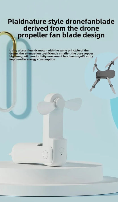 New Portable Handheld Fan Mini Handheld Fan with USB Rechargeable and Adjustable Speed Suitable for Indoor and Outdoor Use