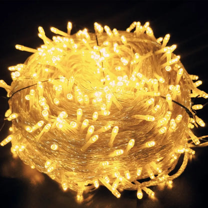 LED String Light 220V EU Plug Night Light 8 Modes Indoor Outdoor Decor Wedding Party Christmas Tree Home Garden Patio Decoration