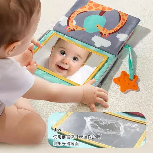 Baby Floor Mirror Sensory Toys Tummy Time for Babies Montessori Development Crawl High Contrast Activity Sensory Toy 0-6 Years