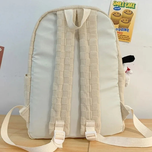 Gift pendant schoolbag, female high school student schoolbag, backpack, college student large-capacity and versatile backpack