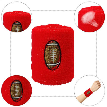 Sports Wristbands For Kids Children Wrist Sweat Bands Children Wrist Bands Sweat-proof For Basketball Baseball Football Soccer