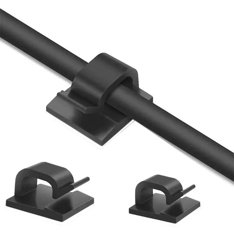 50pcs Car Cable Clips Self-Adhesive Cord Management Wire Holder Organizer Clamp Self-adhesive Light Clips Car Wire Clip