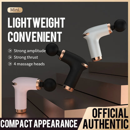 USB Portable Mini Massage Gun Pistol Facial Massager For Body Neck Deep Tissue Muscle Relaxation Gout Pain Relief Body Massager