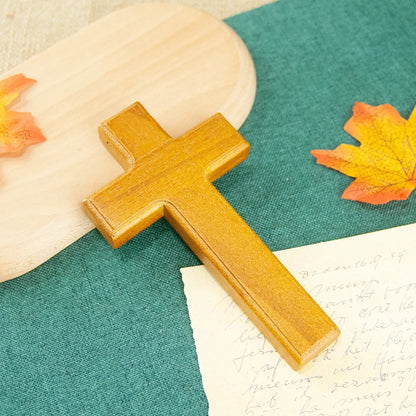 HT Christian Church Religious Wooden Cross Church Decoration Two Size Holding Cross Religion Gift Pastor Bishop Religion Ritual