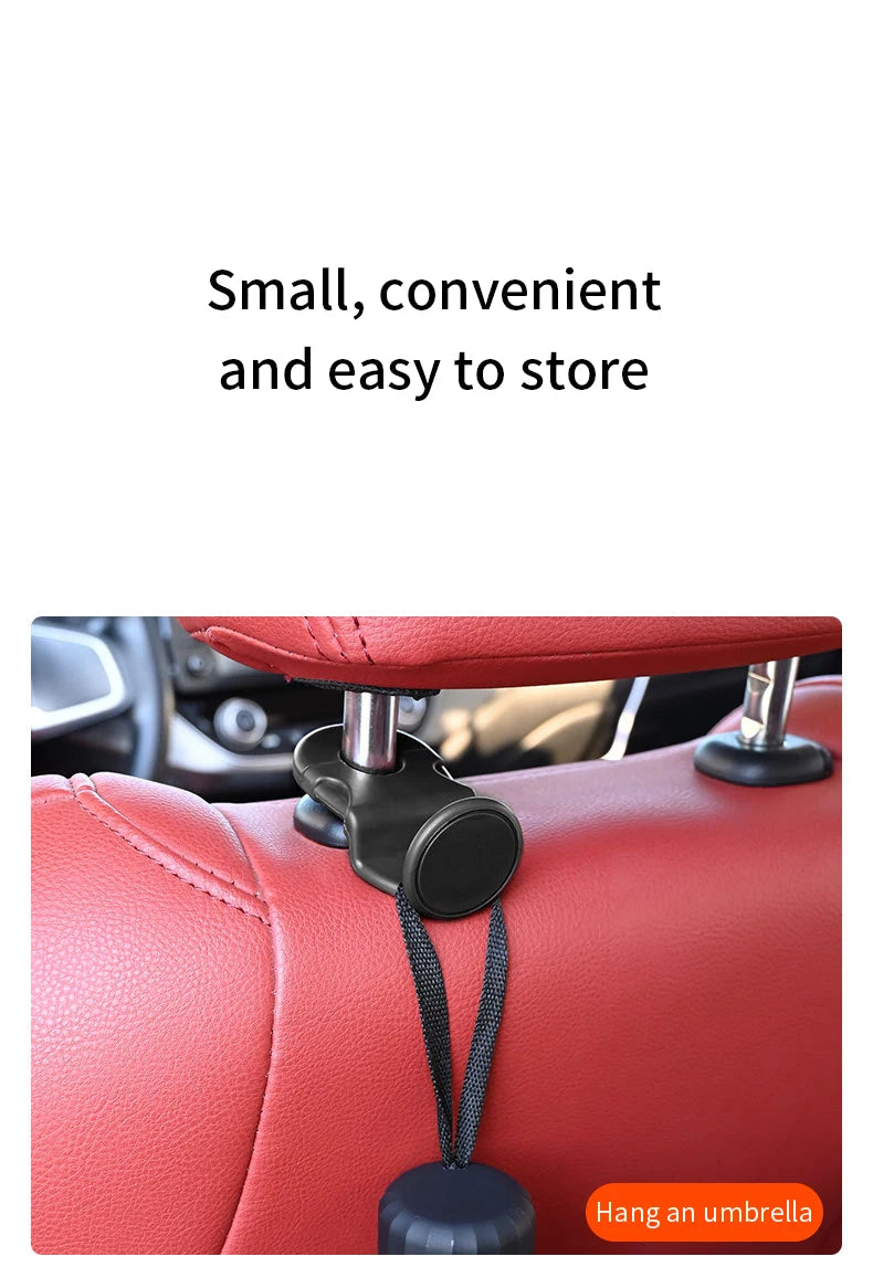2pcs Universal Auto Seat Headrest Hooks Storage Hanger ABS Car Hook Vehicle Back Seat Organizer Holder Car Interior Accessories