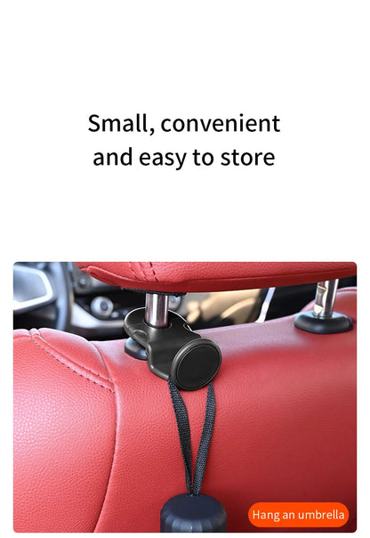 2pcs Universal Auto Seat Headrest Hooks Storage Hanger ABS Car Hook Vehicle Back Seat Organizer Holder Car Interior Accessories
