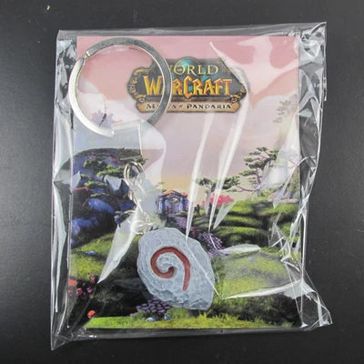 Hearthstone Keychain Game WOW Key rings Lovers Pendants 2 colors for gifts
