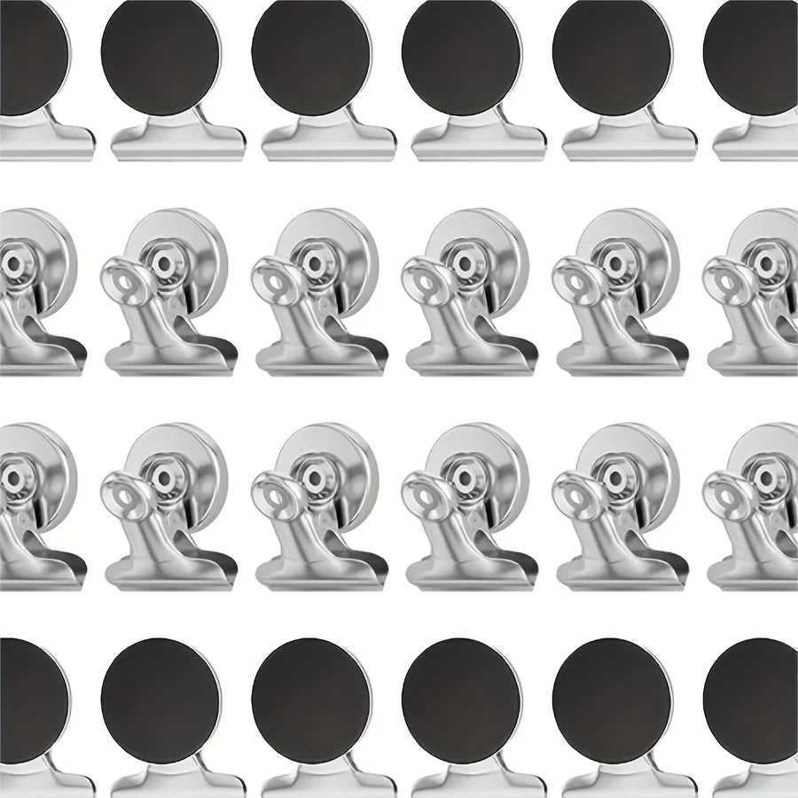 Fridge Refrigerator Magnets, Strong Magnetic Clips for Whiteboard, Office, Locker, Photo Displays, Heavy Duty Magnetic Clips