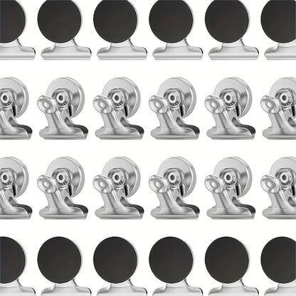 Fridge Refrigerator Magnets, Strong Magnetic Clips for Whiteboard, Office, Locker, Photo Displays, Heavy Duty Magnetic Clips