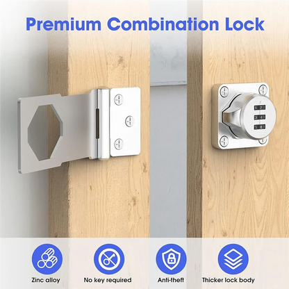 Daily Sale Keyless Cabinet Combination Latch,Cabinet Password Locks For Cabinet,Mailbox,Office File Cabinet Lock Silver Easy To