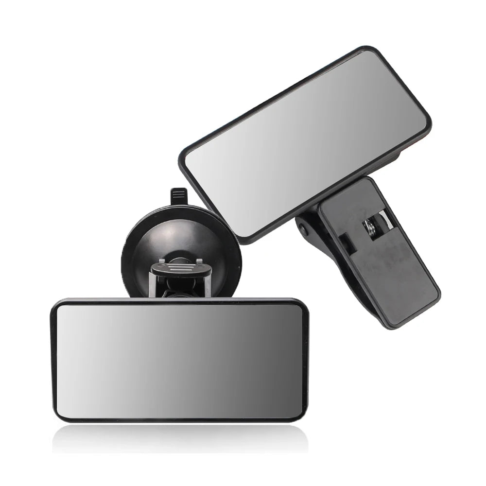 Car Mirrors Baby Safety Mirrors Car Interior Rear View Mirror 360 Degrees Rotatable Makeup Mirrors Shatterproof Adjustable