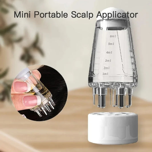 Scalp Applicator Liquid Comb Portable Mini Massage Comb Essential Oil Liquid Guiding Massager Anti Hair Loss Scalp Care Tools