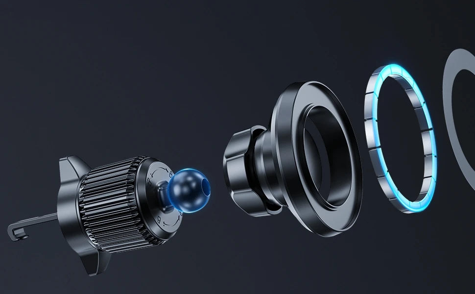 Magnetic Phone Holder 360° Rotation Strongest Magnet Car Air Vent Mobile Phones Mount for iPhone 16 15 14 13 Pro Max Accessories