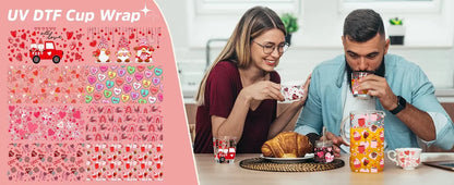 Sports Team Cup Wraps DIY Waterproof Easy To Use Custom Decals UV DTF Transfer Sticker For 16oz Libbey Glasses