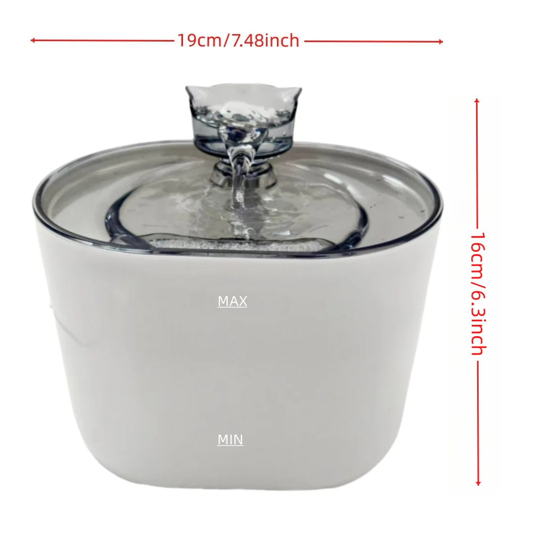 74.39 oz/2.2 liters, pet cat and dog fountain dispenser, smart pet fountain dispenser, large capacity silent automatic circulati
