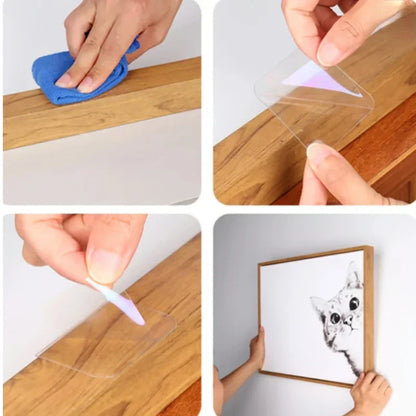 Super Sticky Silica Gel Gripping Pad Non-slip Recycled Reusable Universal Anti-Slip Mat Auto Interior Accessories Phone Holder