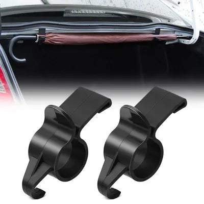 Car Trunk Umbrella Holder Hooks Car Interior Organizer Bag Hanger Trunk Fixed Hook Umbrella Clip Car Accessories