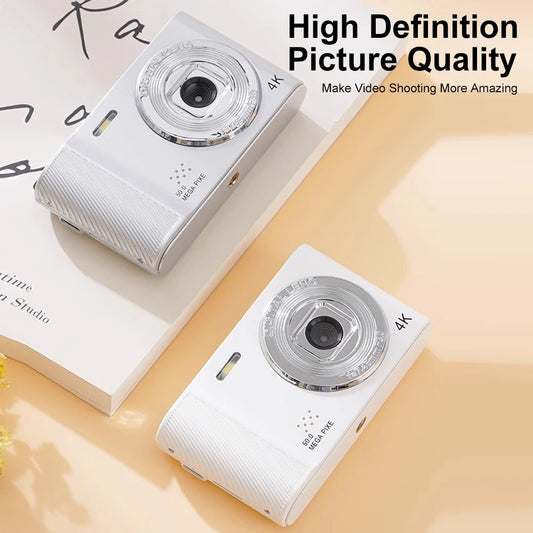Digital Camera Retro CCD Portable Camera Dual Camera Flash 8x Digital Zoom Entry-Level Small Students Campus Selfie camera