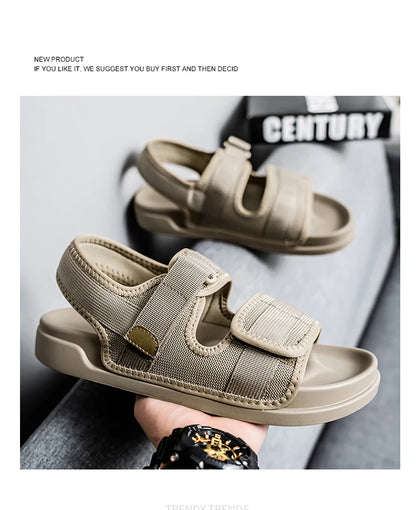 Sandals for men summer breathable cooldown men's outdoor sports leisure soft sole anti slip water wading outdoor beach shoes