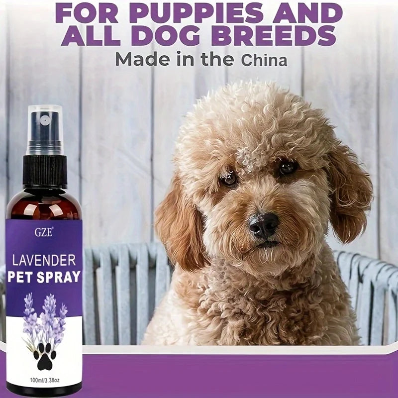 GZE Lavender Cat and Dog Repellent Spray - Natural Pet Repellent for Indoor and Outdoor Use - Long Lasting Formula for Training